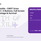 Path of Exile Builds - CWDT Scion Autocast Build | 0 Buttons, Full Screen Clear, High Damage & Survival