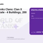 World of Tanks Clans: Clan X UKREP for Sale - 4 Buildings, 200 Fincas