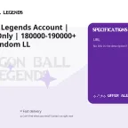 Dragon Ball Legends Account | Global IOS Only | 180000-190000+ CC + 1-24 Random LL