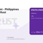 Rust Account - Philippines Region - 50 Rust