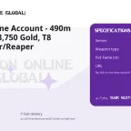Albion Online Account - 490m PvE Fame, 3,750 Gold, T8 Woodcutter/Reaper