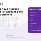 Path of Exile 1 & 2 Account | Steam | Old Fat Account | 100 Lvl | Many Donations