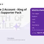 Path of Exile 2 Account - King of the Faridun Supporter Pack