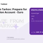 Escape from Tarkov: Prepare for Escape Edition Account - Euro Region