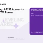 Solo Leveling: ARISE Accounts Level 149 3,7M Power