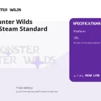 Monster Hunter Wilds Accounts - Steam Standard Edition
