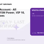 Doomsday Account - All Platform, 115M Power, VIP 10, 17 Max Heroes