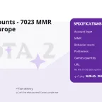Dota 2 Accounts - 7023 MMR Top 3862 Europe