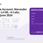 Path of Exile Account: Marauder Juggernaut Lvl 80, +4 Labs, Registered June 2024