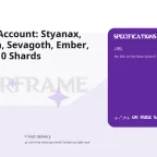 Warframe Account: Styanax, Gara, Saryn, Sevagoth, Ember, 45 Forma, 10 Shards