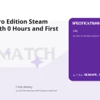 Rematch Pro Edition Steam Account with 0 Hours and First Email