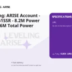 Solo Leveling: ARISE Account - SLA324 | 361SSR - 8.2M Power Tier 118 - 1.6M Total Power