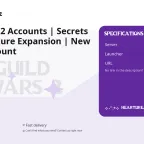 Guild Wars 2 Accounts | Secrets of the Obscure Expansion | New Steam Account