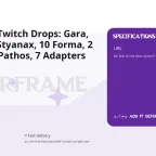 Warframe Twitch Drops: Gara, Sevagoth, Styanax, 10 Forma, 2 Shards, 20 Pathos, 7 Adapters