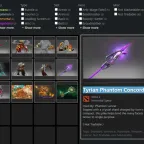 Dota 2 Account - Purple Piercing, Drow Shoulders, Arcana Phantom