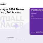 Football Manager 2026 Steam Account - Fresh, Full Access