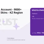 Rust Steam Account - 9000+ Hours - 470 Skins - KZ Region