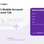 Black Desert Mobile Account Asia Musa Level 124