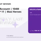 Doomsday Account | 104M Power | VIP 11 | Max Heroes