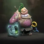 Dota 2 Items: Unusual Frosty the Sew-Man's Sugary Shiv Frostbloom Pudge