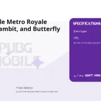 PUBG Mobile Metro Royale Sword, Kerambit, and Butterfly Items