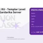 Aion Classic RU - Templar Level 63 - Elyos - Gardarika Server