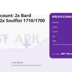 Lost Ark Account: 2x Bard 1730/1720, 2x Soulfist 1710/1700 GS, Lv70