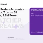 Watcher of Realms Accounts - Server 60xxx, 7 Lords, 31 Legendaries, 2.2M Power