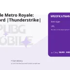 PUBG Mobile Metro Royale: Golden Sword |Thunderstrike|