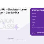 Aion Classic RU - Gladiator Level 65 - Asmodian - Gardarika Server