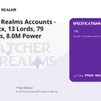 Watcher of Realms Accounts - Server 60xxx, 13 Lords, 79 Legendaries, 8.0M Power