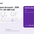 Call of Dragons Account - 35M Power, VIP 11, KD 480 Full
