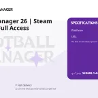 Football Manager 26 | Steam Account | Full Access
