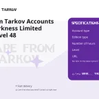 Escape from Tarkov Accounts Edge of Darkness Limited Edition - Level 48