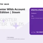 Monster Hunter Wilds Account | Standard Edition | Steam