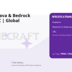 Minecraft Java & Bedrock Edition | PC | Global