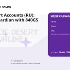 Black Desert Accounts (RU): Level 66 Guardian with 840GS