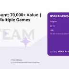 Steam Account: 70,000+ Value | Level 21 | Multiple Games