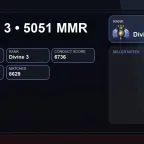 Dota 2 Accounts: 5051 MMR Divine Account