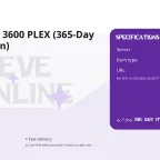 EVE Online: 3600 PLEX (365-Day Subscription)