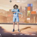 PUBG Mobile Account: M416 Glacier Lv.7, Blue Jersey, Conqueror Frame, 10x GunLab