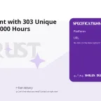 Rust Account with 303 Unique Skins and 1000 Hours