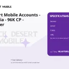 Black Desert Mobile Accounts - Asia Valencia - 96K CP - Grandmaster