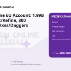 Albion Online EU Account: 1.99B Fame, Craft/Refine, 800 Fire/Frost/Axes/Daggers