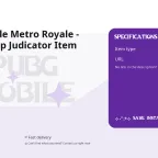 PUBG Mobile Metro Royale - Thunderclap Judicator Item
