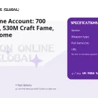 Albion Online Account: 700 Craft Fame, 530M Craft Fame, Passive Income