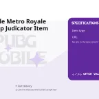 PUBG Mobile Metro Royale Thunderclap Judicator Item