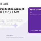 Age of Empires Mobile Account | Global S063 | VIP 9 | 82M Power