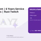 DayZ Account | 6 Years Service | 204 Games | Rust Twitch Drops