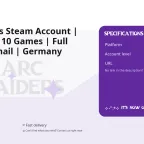 ARC Raiders Steam Account | 1.4 Hours | 10 Games | Full Access + Email | Germany